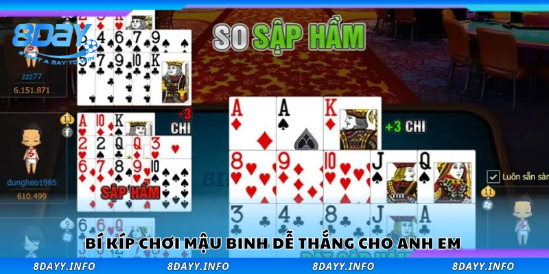 Khám phá bí kíp chơi Mậu Binh dễ thắng 