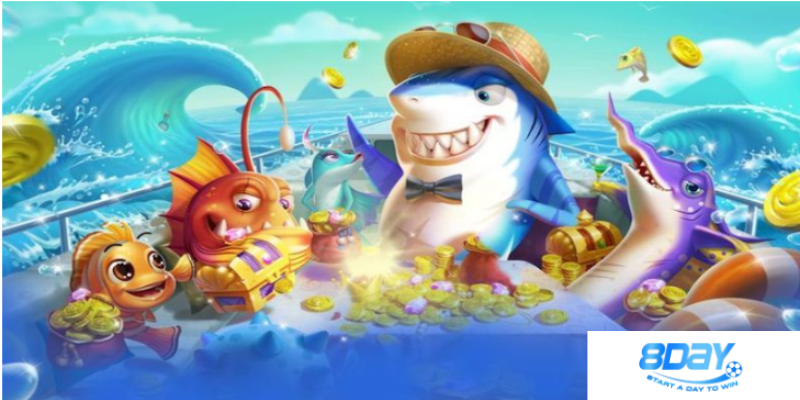 Thế giới đại dương được tái hiện sinh động trong bắn cá 8day