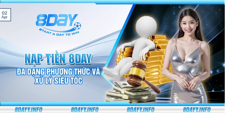 Nạp tiền vào tài khoản 8Day
